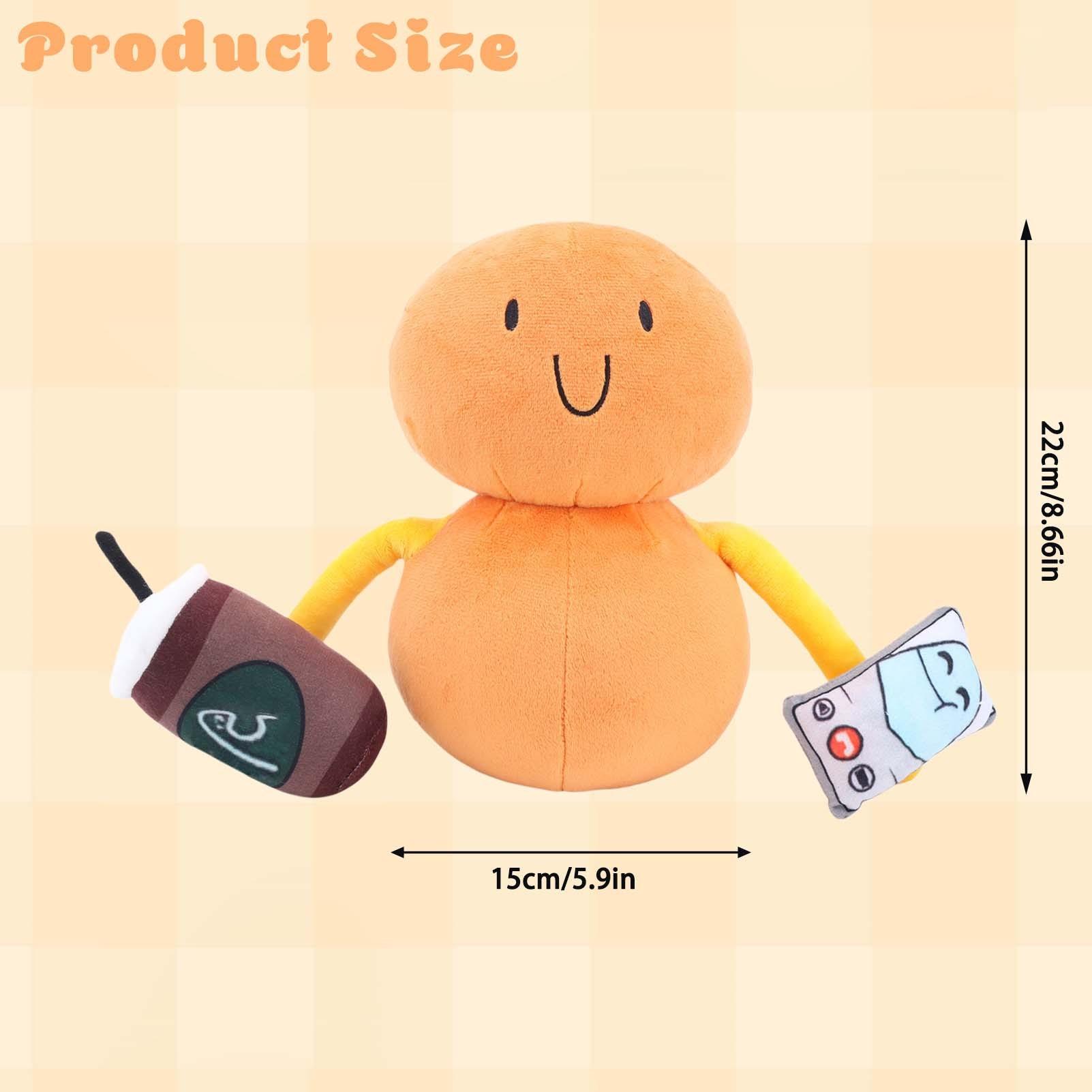 The Land of Boggs Boe Plush Stuffed Animal | Ultra Soft Squishy Plushie Toy | Adorable Boe Character Figure with Detachable Iconic Drink & Phone Props | Cute Collectible Plush for Fans | Great Gift Idea for Kids, Friends and Anime & Cartoon Lovers