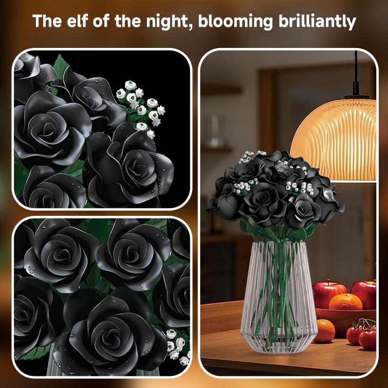 New Creative Flower Bouquet Building Block Set, Fun Assembly Toy, Ideal Gift for Kids & Adults, DIY Educational Construction Toy, Holiday Gift