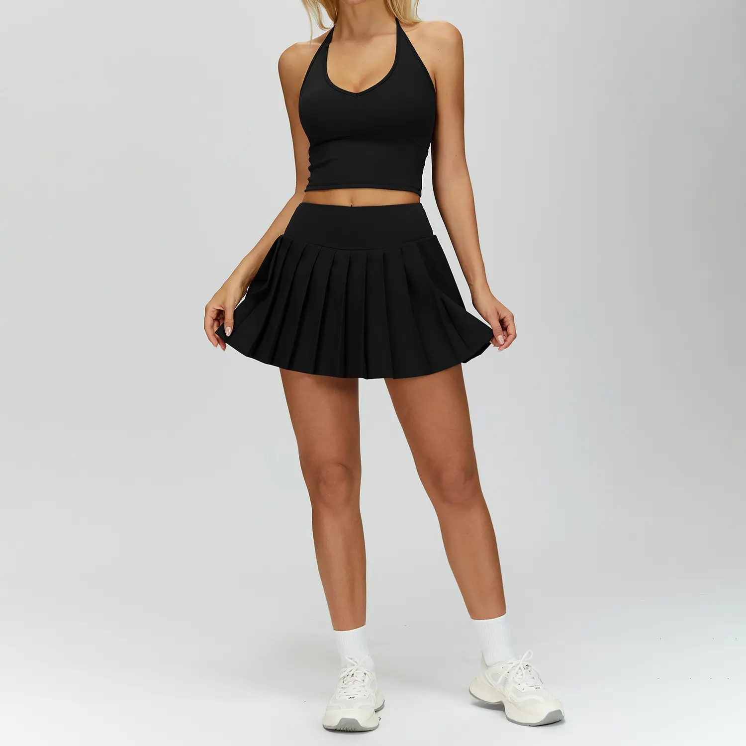 Classic Black [Vest + Short Skirt]