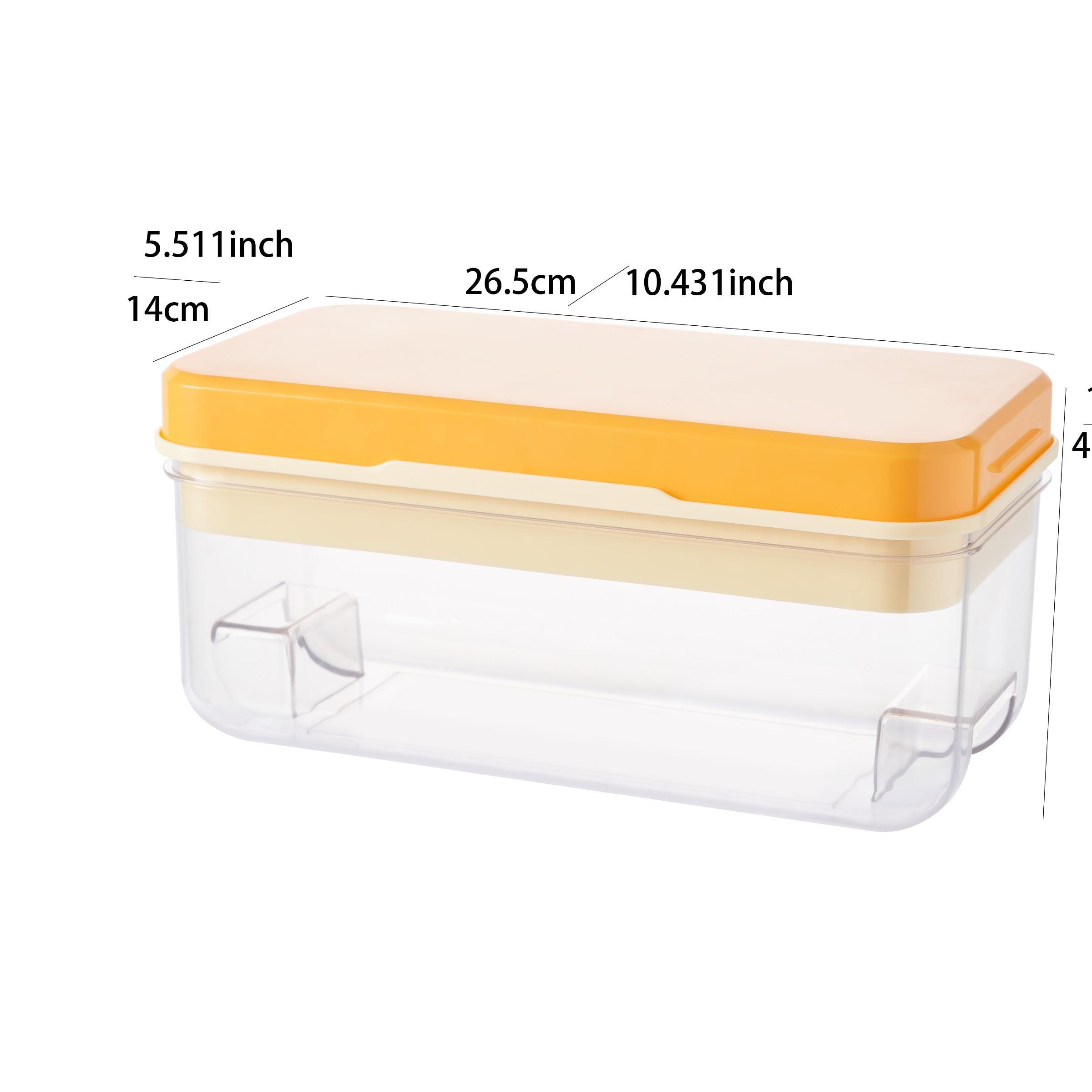 Large Capacity Thick Ice Cube Mold, Home & Commercial Ice Maker, Silicone Ice Tray, Quick Freezing, Easy Release, Storage Box