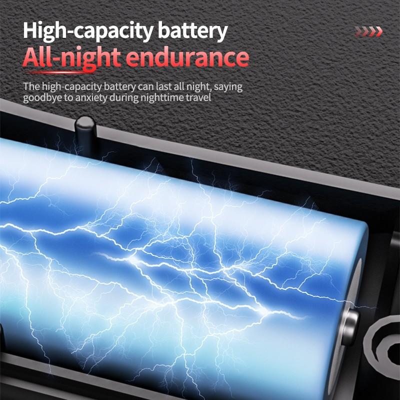 Easter Multifunctional LED Type-C Fast Charging Flashlight, Seven Modes Adjustable COB Work Light, Smart Battery Display, Camping Hiking Home Use