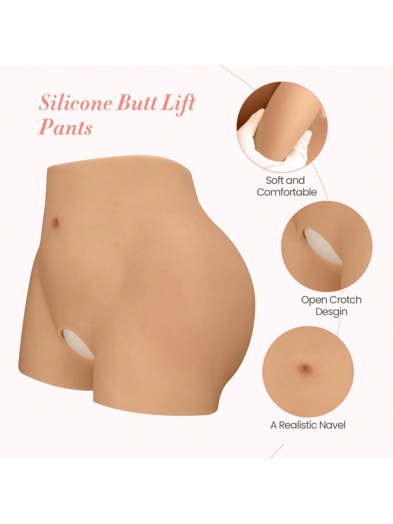 Silicone Butt Enhancer Shorts, Unisex Silicone Fake Buttocks Shaping Pants, Thickened Design Lifting Peach Butt, Confident Shaping
