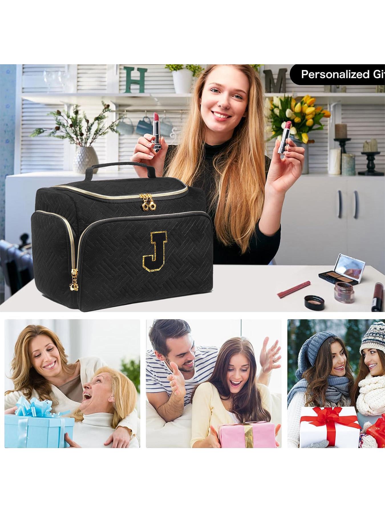 Waterproof Makeup Bag, Large Capacity Travel Organizer, Perfect Holiday Gift for Men & Women, Christmas & Halloween Multi-Functional Holder