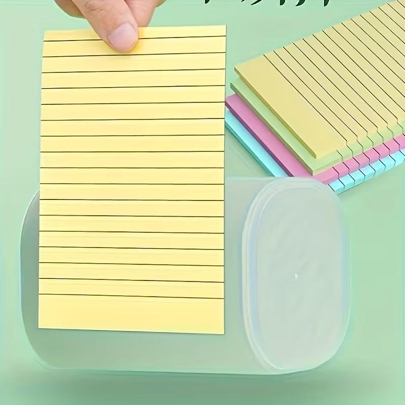 100pcs Colorful Thick Sticky Notes, Creative Memo Pad, Four Colors Available, Tear-Off Notepad, Office & Home Use, Space-Saving, Strong Adhesive