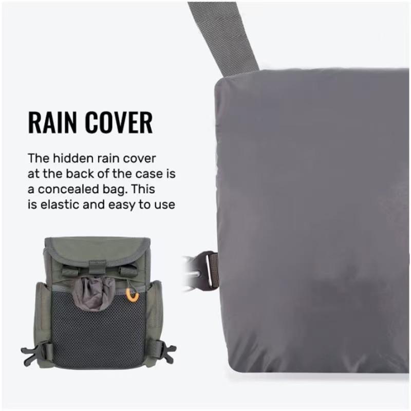 Binocular Harness Chest Pack: Bino Case with Rangefinder Pocket for Hunting Birdwatching and Hiking Outdoor Athletic Bag fishing backpack gym bag