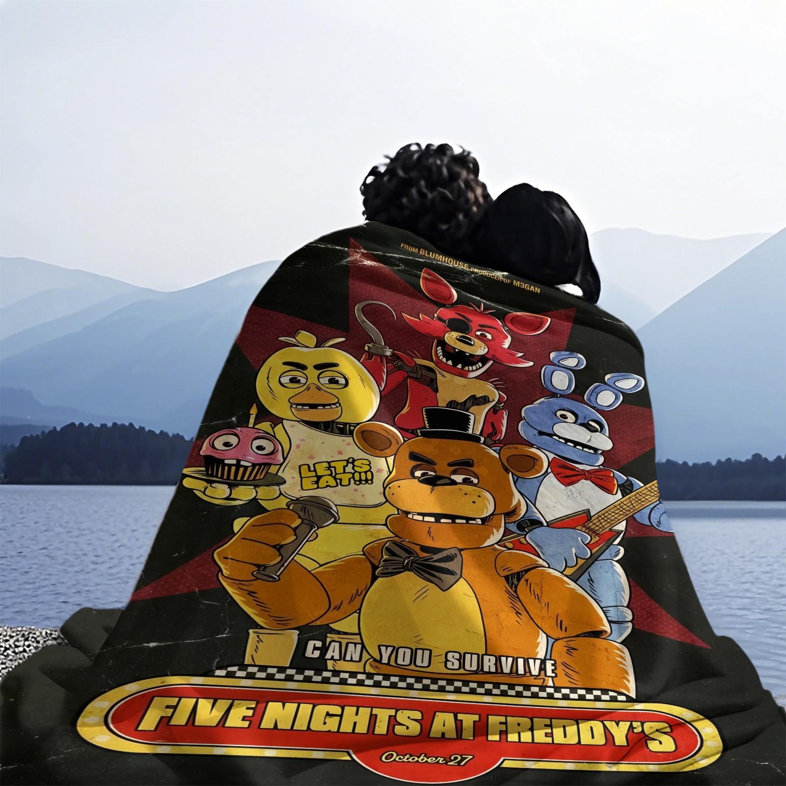 Five Nights at Freddy's Pattern Throw Blanket for All Seasons, Ideal for Bed Sofa Car Room Decor, Perfect Gift Idea, Patterned Blanket