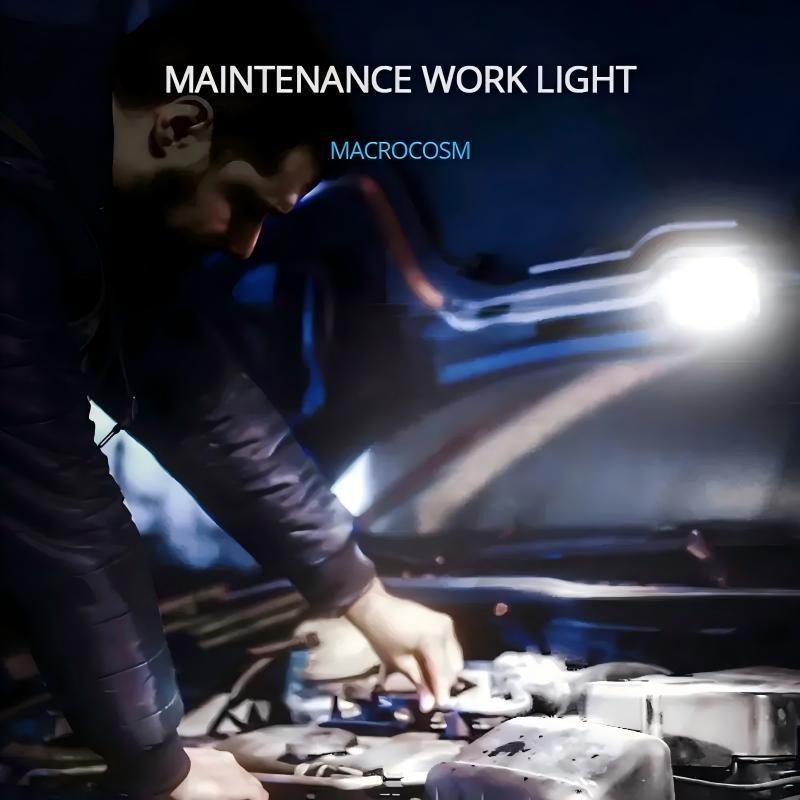 Mini LED Flashlight, Rechargeable COB LED Keychain Light, Multi-Function Portable Pocket Lamp, Magnetic Base, Small Handheld Torch