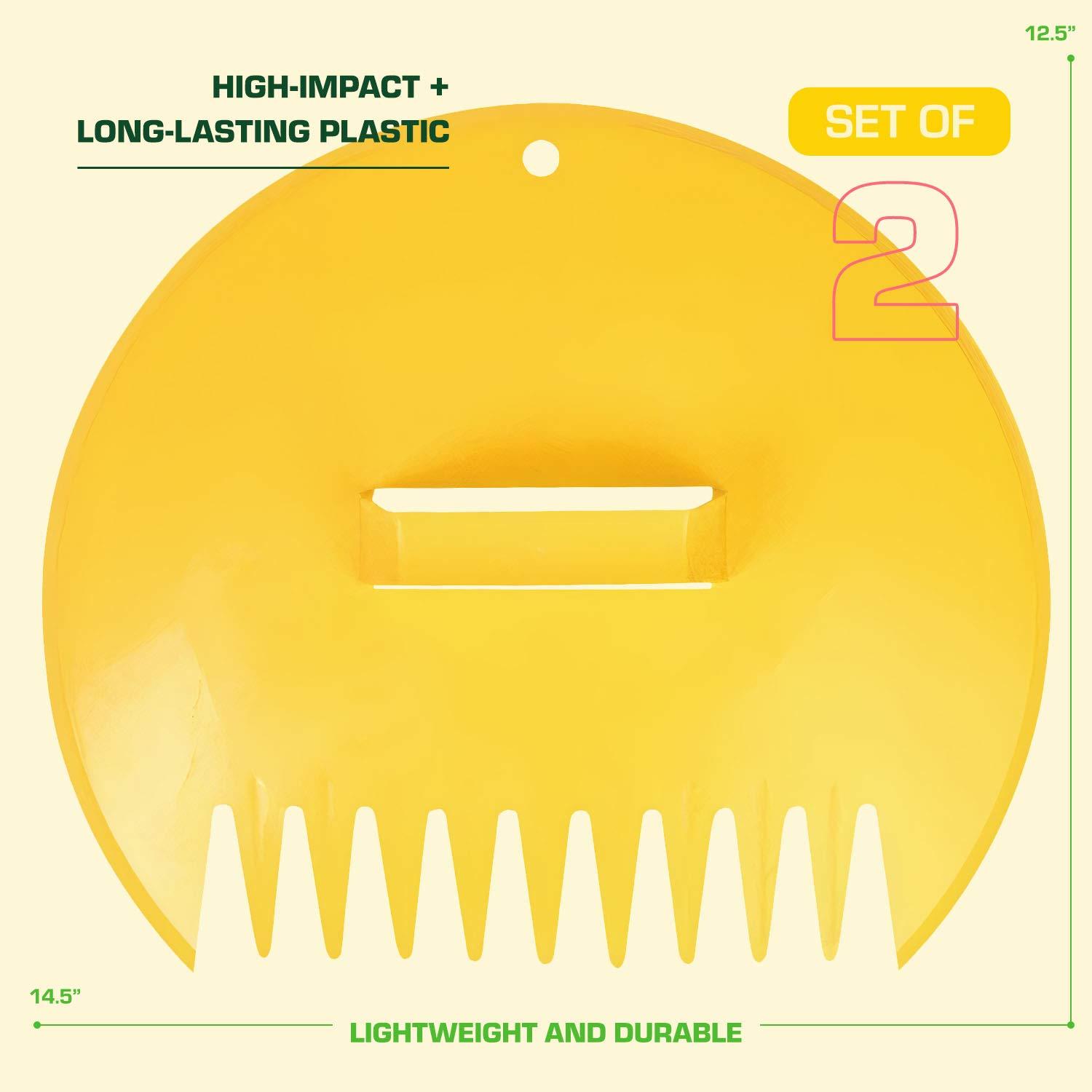 Leaf Raking Gardening Tool Set, Includes Plastic Leaf Broom & Clipper, Quickly Collects Scattered Leaves, Ideal for Garden Maintenance, Lawn Sweeper