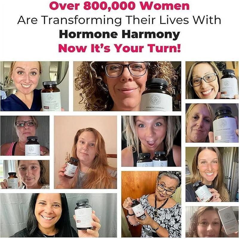 Hormone Harmony – Natural Menopause Support for Women| Mood, Sleep & Hormonal Balance| 72 Capsules Vitamin Healthcare Edible