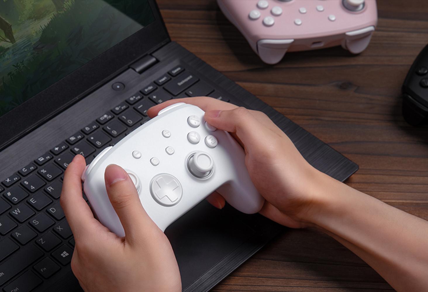 FUNLAB Firefly Switch Pro Controller Compatible with Switch/OLED/Lite, Wireless Switch Controller, Bluetooth Remote Gamepad with 7 LED Colors/NFC/Paddle/Turbo/Motion Control