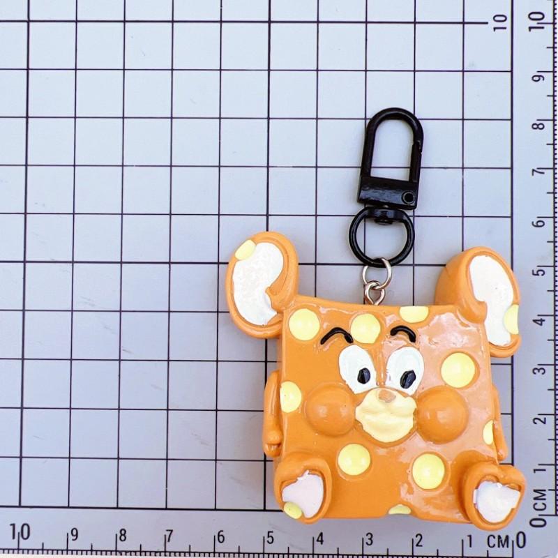 Cute Cartoon Creative Cat Mouse Keychain, Kids Backpack Car Accessory, Nail Clip Holder, Fun and Practical Gift Idea