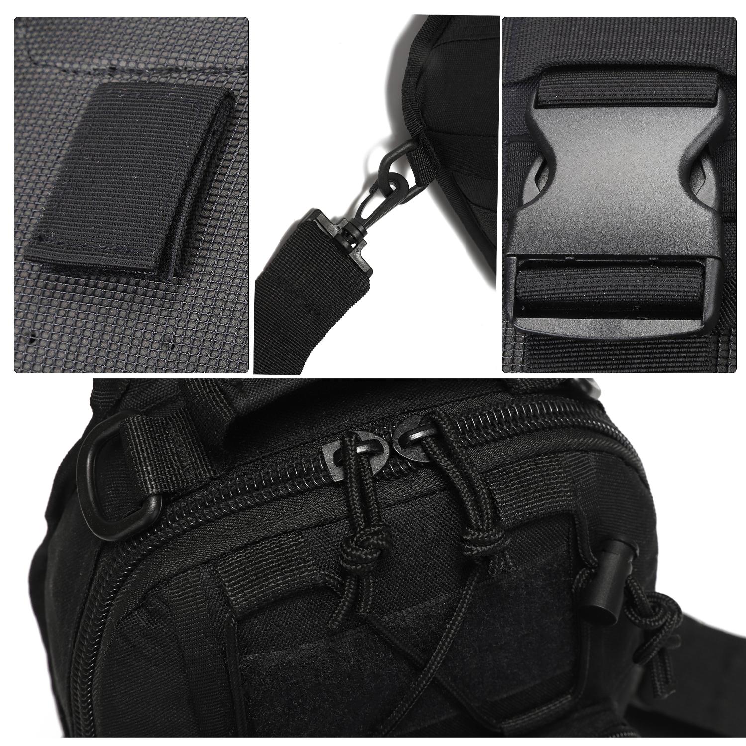 Outdoor Tactical Bag Backpack, Military Sport Bag Pack Cross-body Molle Sling Shoulder Backpack Tactical Bag for Every Day Carry FathersDayGift #SpringStatements