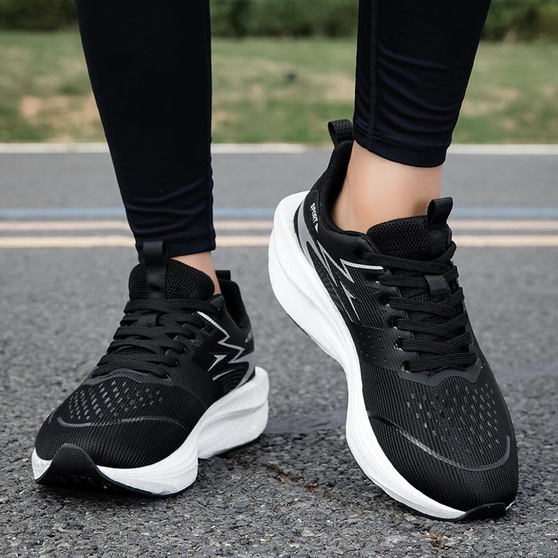 Spring New Casual Sports Shoes, High-Quality Running Shoes for Couples, Comfortable Soft Thick Sole, Breathable Mesh, Anti-Slip Sole