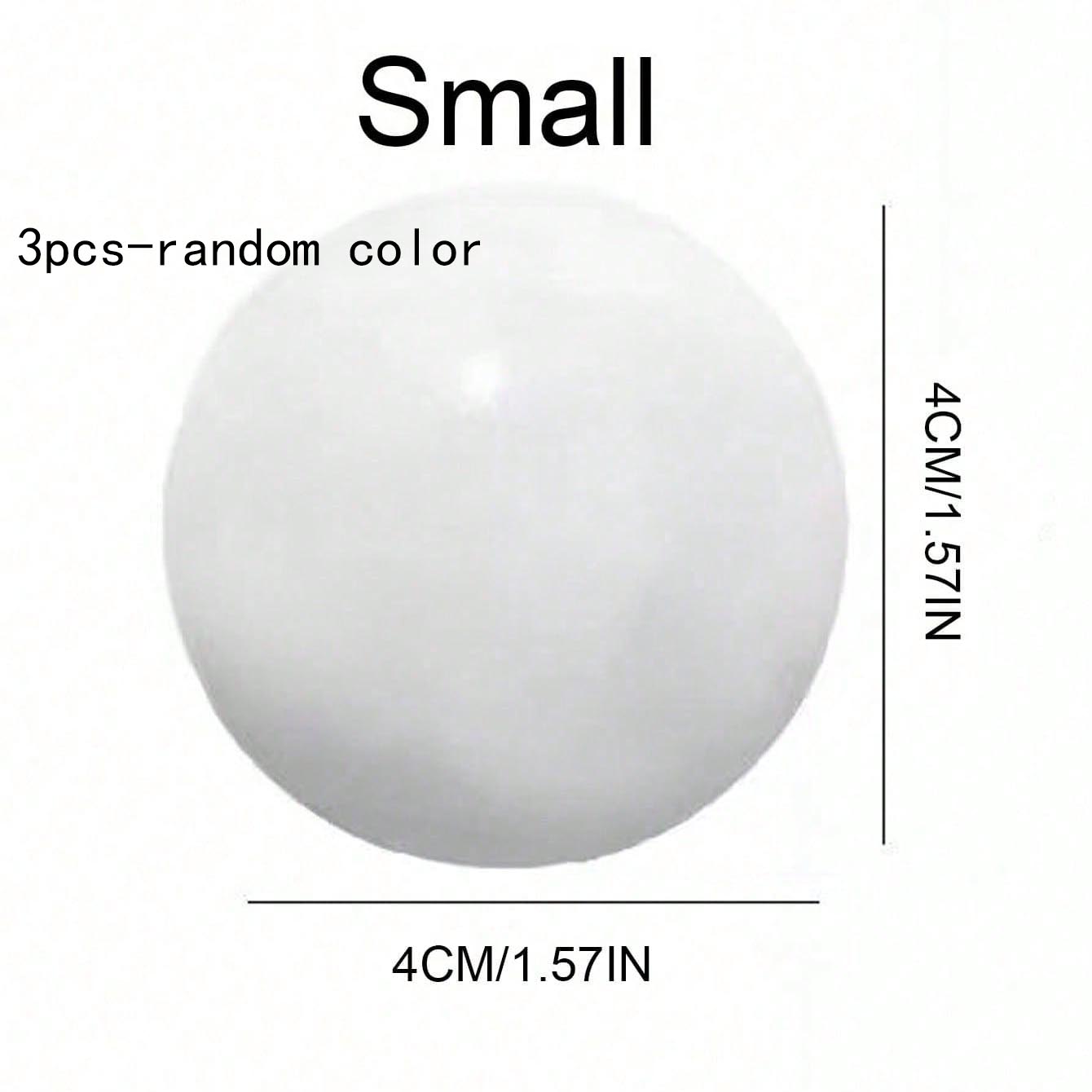 3pcs Handmade Mochi Stress Relief Toy, Soft Squishy Glutinous Texture with Thin Ice-Skin Feel, Squeeze to Relieve Stress, Ideal Gift for Office, Parties and April Fool's Day (No Air Pump)