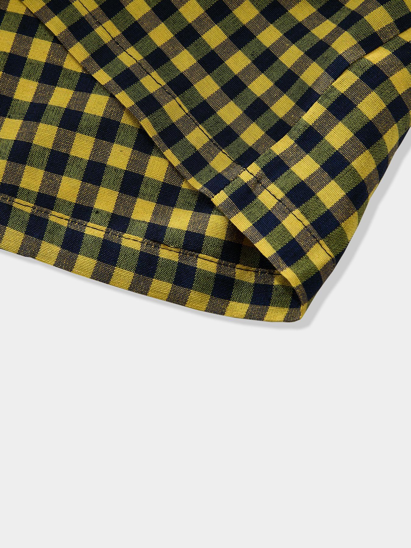 Men's Regular Fit Plaid Checkered Print Short Sleeve Shirt, Casual Street Comfy Top for Summer, Fashion Men's Clothes for Daily Wear