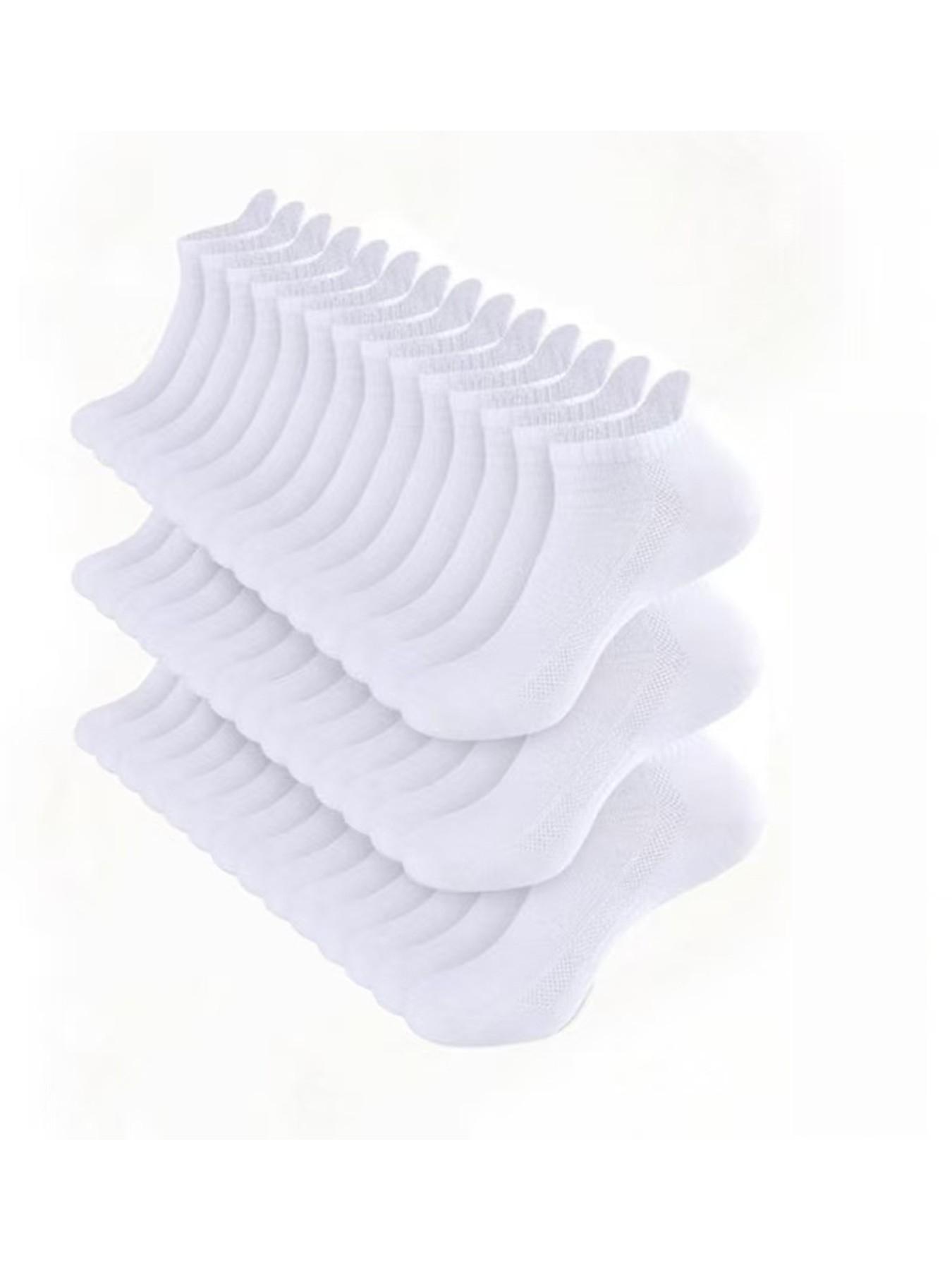 42 Pairs Men's Ankle Socks, Colorblock, Non-Slip, Arch Support, Breathable, Durable, Casual Style, All Seasons