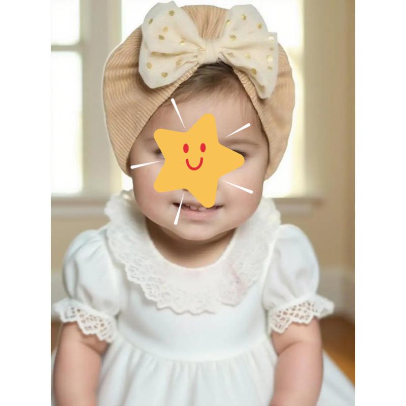 5-piece set of candy-colored cute baby headbands, princess girl hair accessories, suitable daily and all-season wear, with fashionable knot design
