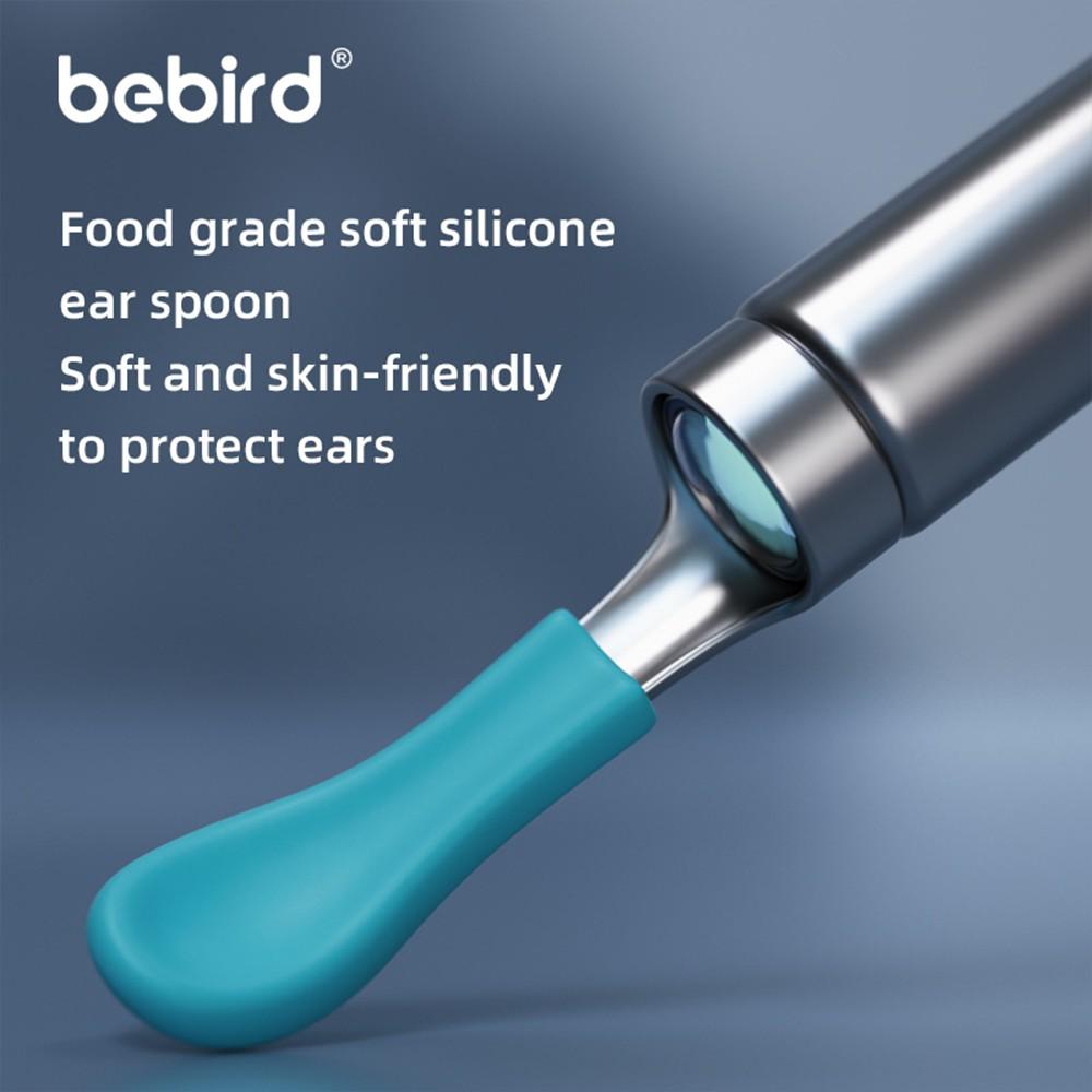 BEBIRD R1+ Wax Removal Tool for Ear - Spade Ear Canal Cleaner with Camera 1080P Earscope, Wax Remove Ear Picker, Camera with 6LED Light