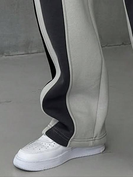 Men's Colorblock Side Stripe Sweatpants, Regular Fit Casual Comfy Breathable Jogger Pants for Daily Wear, Men's Trousers for All Seasons