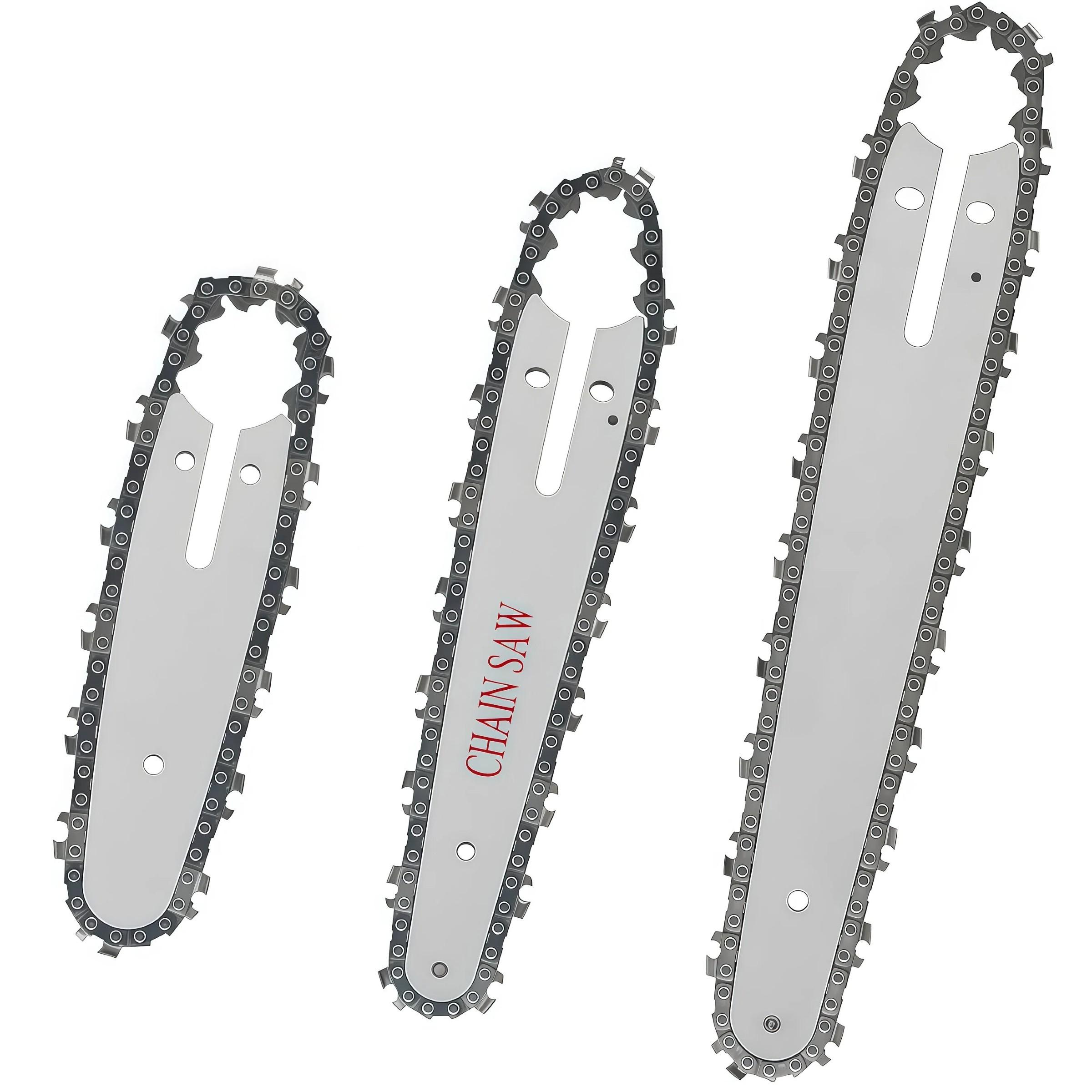 Mini Chainsaw Chain Replacement Part, Fits Electric Portable Chainsaws, Small Logging Saws, Pruning Saws, Sizes 4 Inches, 6 Inches, 8 Inches