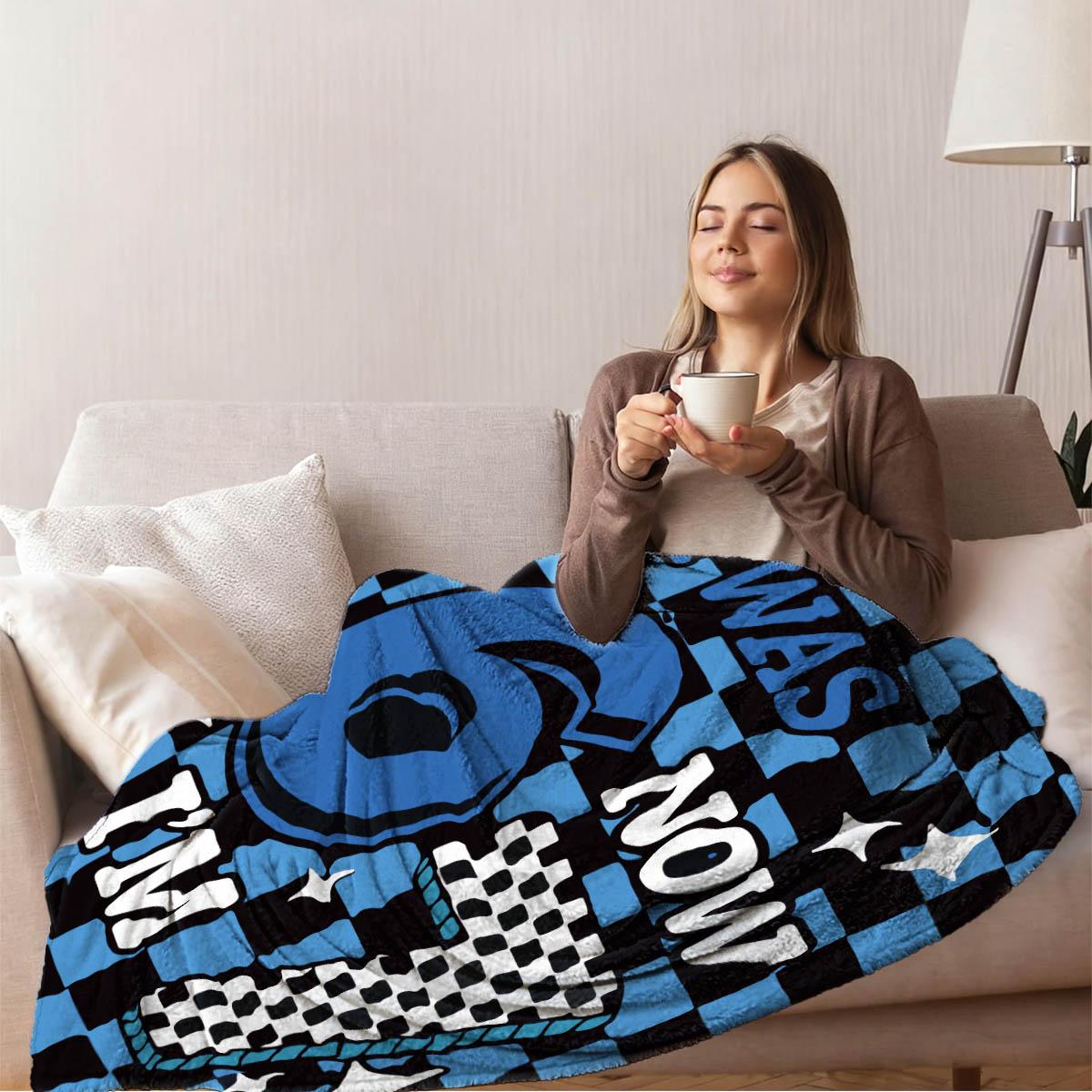 Track Style Digital 67 Print Blanket, Flannel, Soft Breathable Warm, Living Room Bedroom Decor, Holiday Gift, Multi-Use Cover