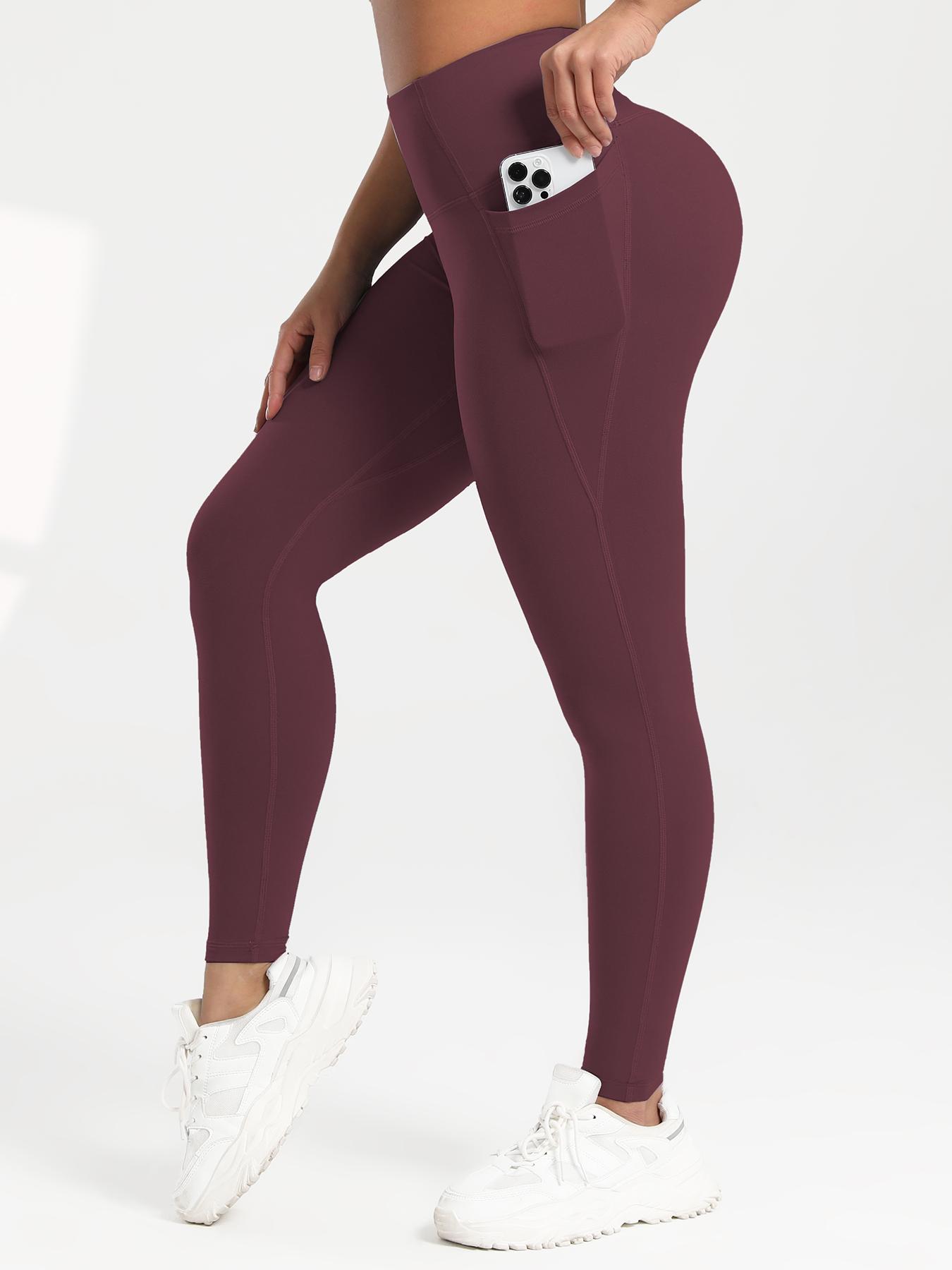 CHRLEISURE 3/5/7/8PCS High Waisted Pockets Leggings Soft Buttery Leggings  Workout Yoga Pants Workout Set For Women runner gym