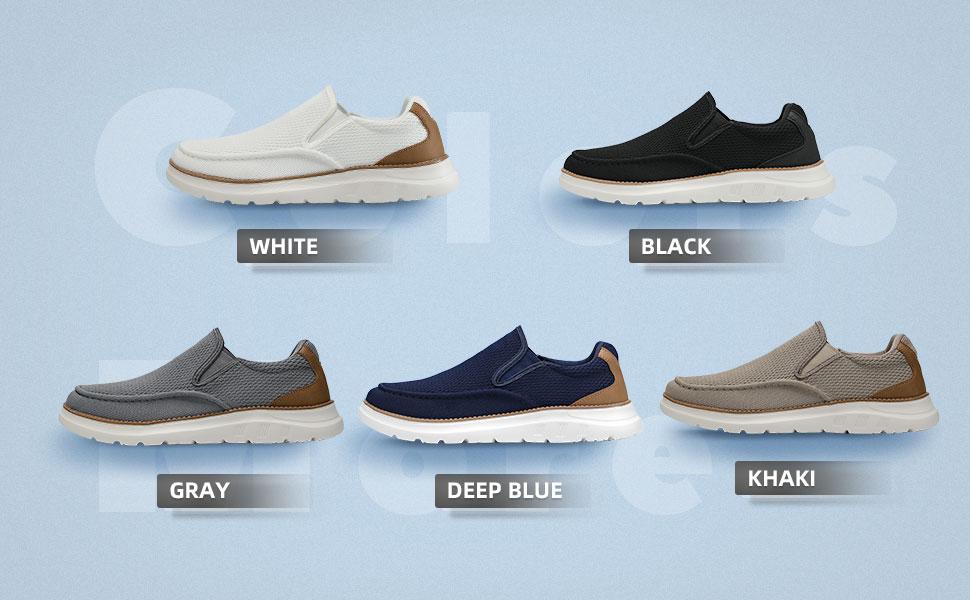 Men's Mesh Casual Sneakers Lightweight Breathable Dress Shoes Comfortable Walking Oxford Shoes Trainers for Men,Suitable for Daily & Work Wear