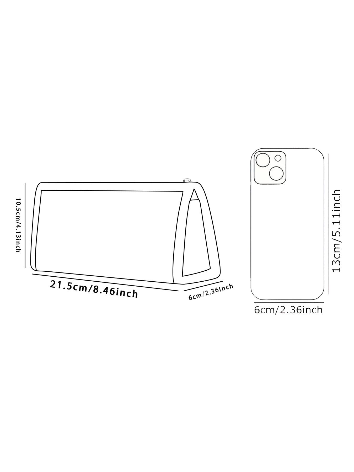 Skull Pattern Triangle Pencil Case, Portable Multi-Functional Stationery Storage Bag, Zipper Design, Unisex, All Seasons, Art Supplies