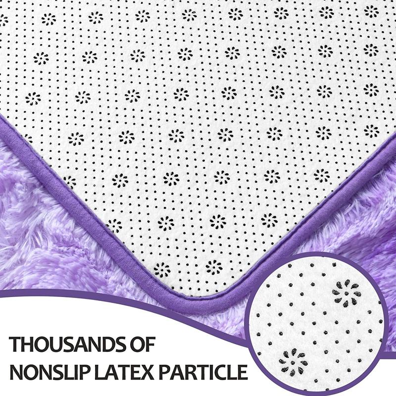 Purple Shag Rug 5x8, Tie Dye Fluffy Plush Area Rug for Bedroom, Soft Living Room Rug, Kids Room Carpets, Modern Home Decor-S Purple Shag Rug 5x8, Tie Dye Fluffy Plush Area Rug for Bedroom, Soft Living Room Rug, Kids Room Carpets, Modern Home Decor-S