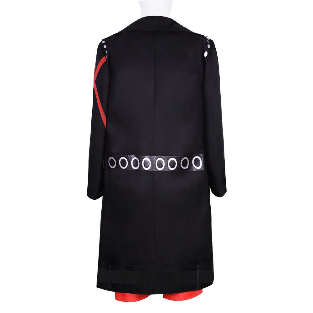 Anime Costume Film Red  Luffy Cosplay Costume Halloween Party Theater Edition Luffy Trench Pants Full Outfits
