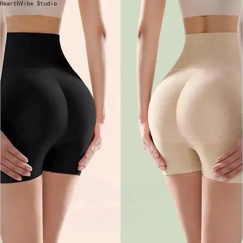 Lady's Seamless Padded Boyshorts, Basic High Waisted Shapewear with 3D Butt Enhancer and Tummy Control, Multi-Size Snug Fit for Daily Wear, Lightweight, Full Coverage