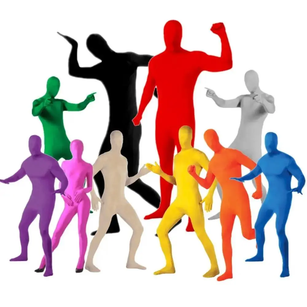 Invisibility Cloak Kid Adult Zentai Spandex Suit Jumpsuit Full Body Suit Costumes Outfit Multi-colors Skin Tight Bodysuit Women