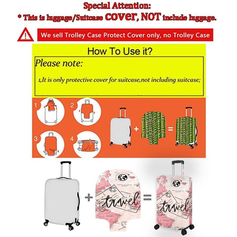 1pc slogans Cover(Suitcase not included), Travel accessories Travel essentials Suitable for travel and outings, Dustproof Cover, And Durable Travel Accessory Suitable for Various Sizes for Travel & Home Use3.26PYT-17