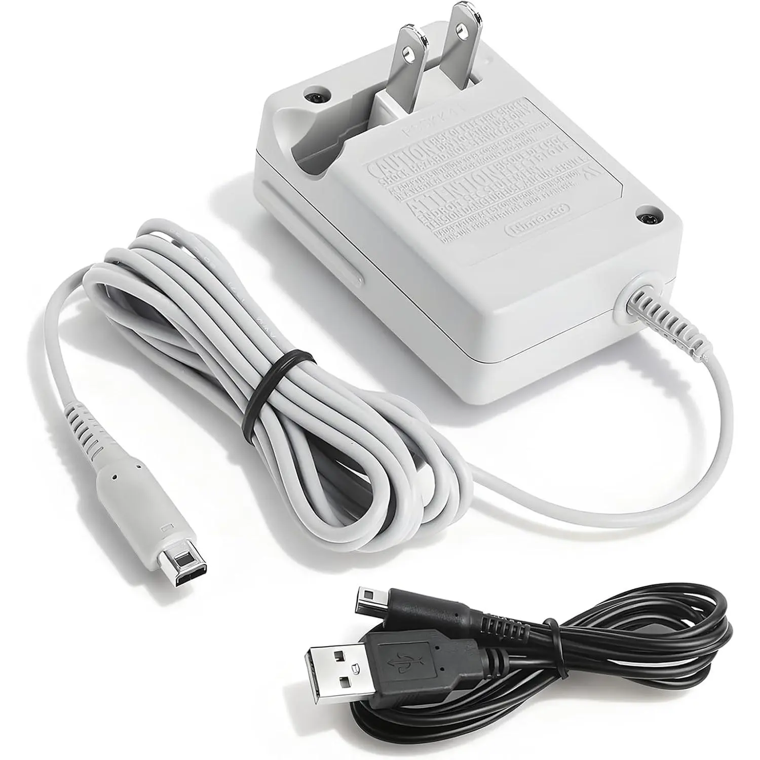 3DS Charger,Compatible with  3DS/ DSi/DSi XL/ 2DS/ 2DS XL/ 3DS 100-240V Wall Plug AC Adapter Power Cord, 3ds Charger   Portable for Travel Daily Use