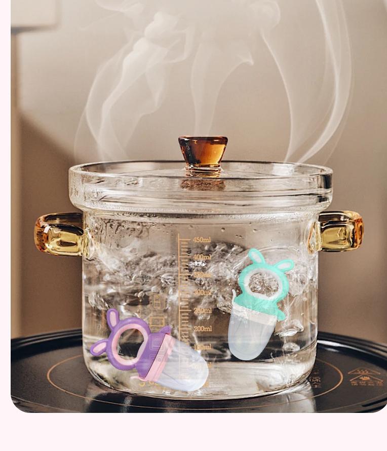 Infant Fruit Feeder Pacifier |   Soft Silicone Bunny Teething Feeder