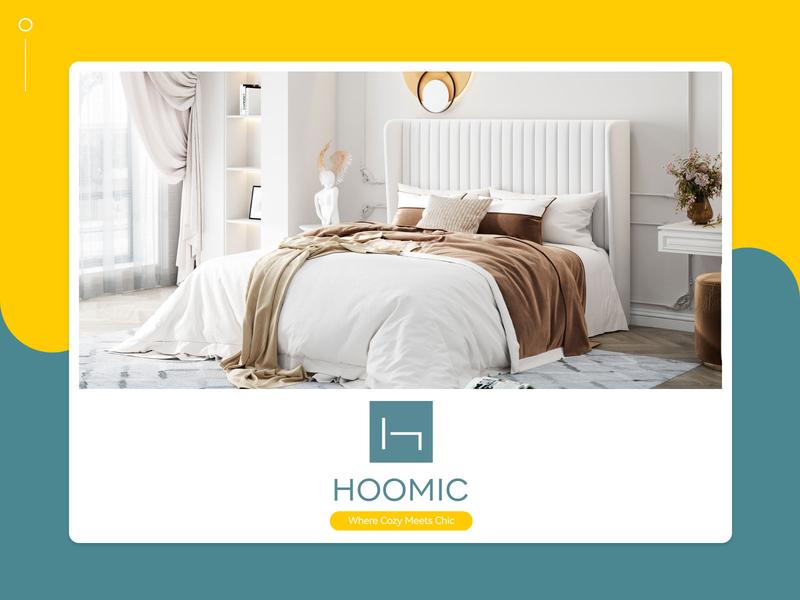 HOOMIC Modern Velvet Upholstered Platform Bed Frame【Frame Only No Mattress】Vertical Channel Tufted Wingback Headboard with Wooden Slat Platform,No Box Spring Needed,Twin/Full/Queen/King