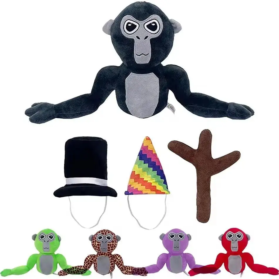2026 New hot item 25cm Gorilla Tag Monke Plush Toy Cute Soft Stuffed Cartoon Anime Home Decoration Dolls Kawaii Pillow Birthday Gift For Kids Toy