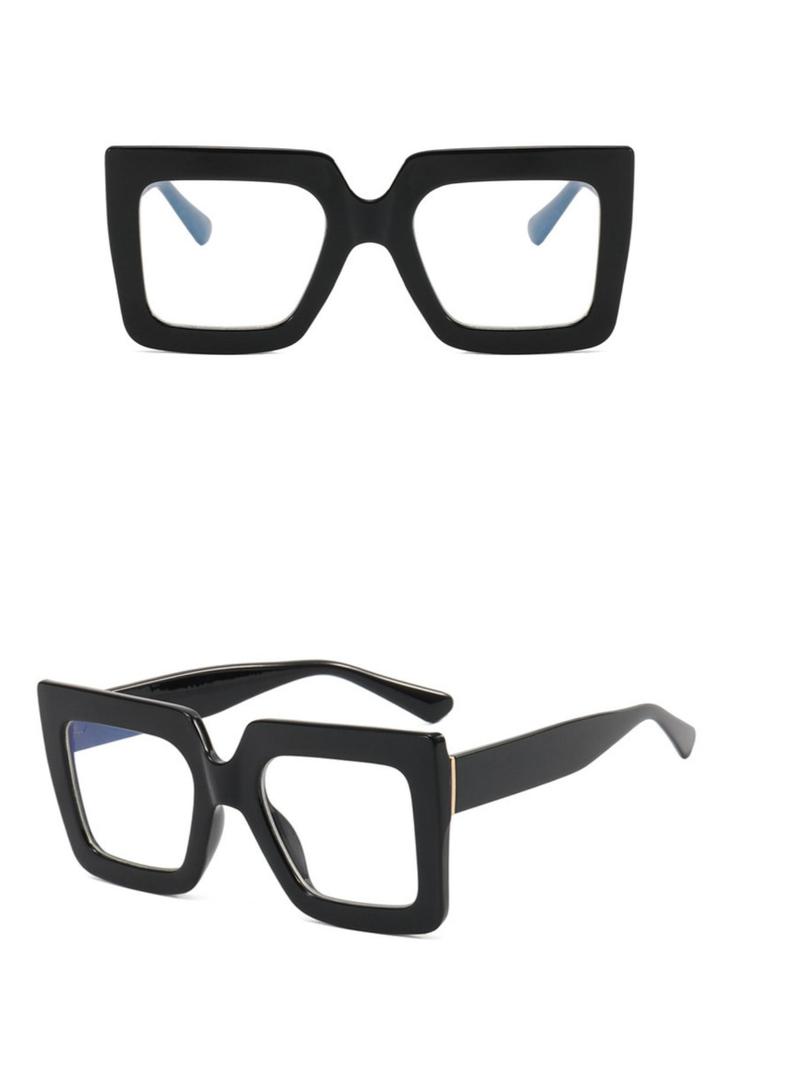 Unisex Vintage Oversized Eyeglasses, Stylish Trendy Eyewear, Trendy Casual Eyeglasses for Everyday Use, Fashion Accessories for Outdoor Activities