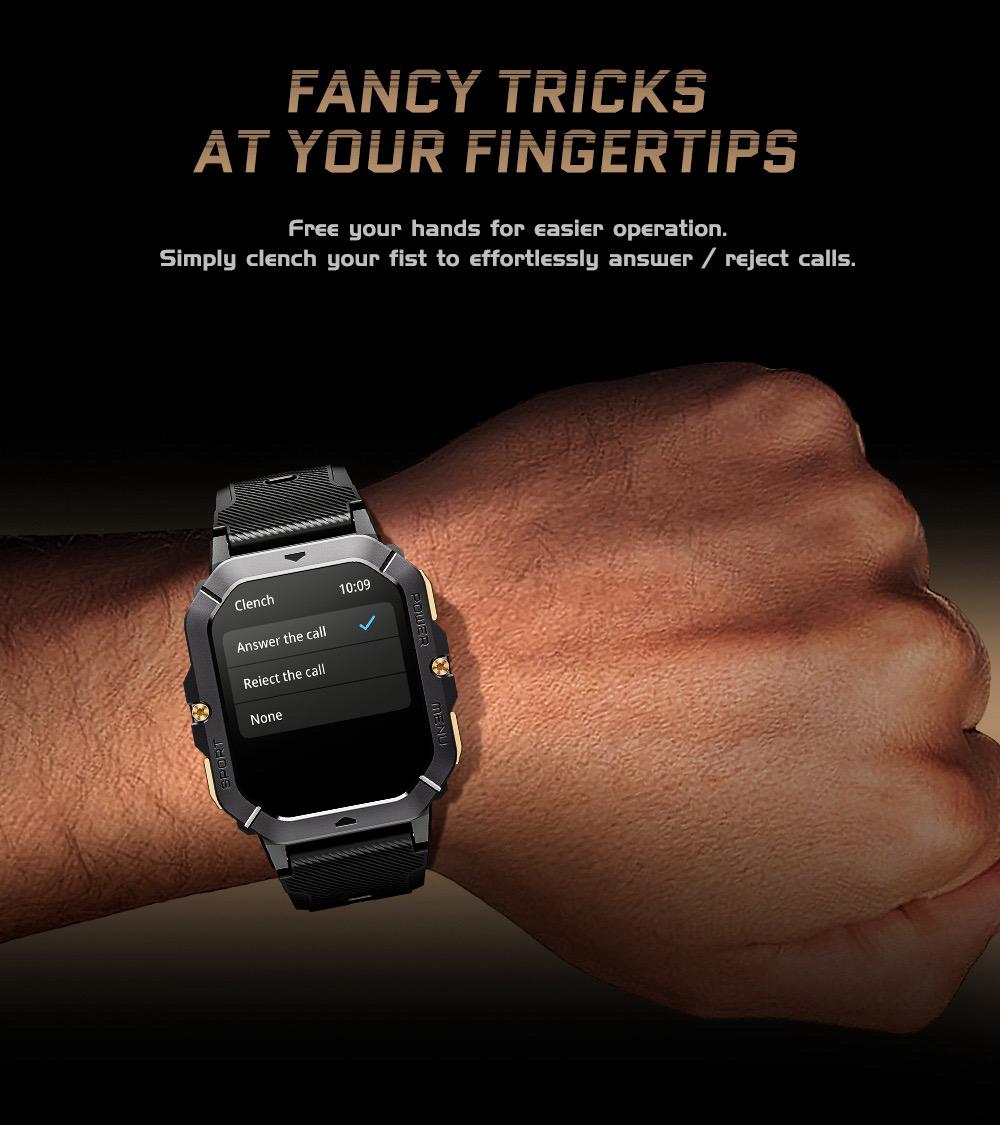 C28 Smartwatch Waterproof 2.02 Inch HD Display Ai Features Supports 10m Depth Battery Capacity 410mah over 120 Sports Modes Heart Rate Sleep Monitor