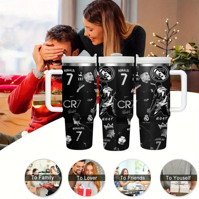 1pc Cr7c Stainless Steel Insulated Travel Mug, Long-Lasting Temperature Control, Cute Cartoon Design, Leak-Proof, BPA-Free, Ideal for Outdoor & Daily Use