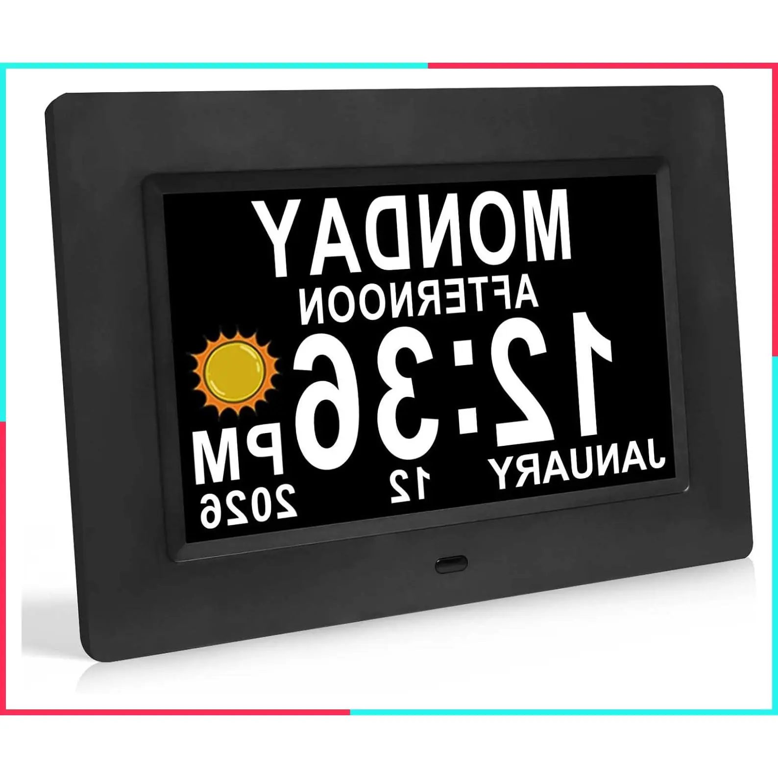 Dementia Clock for Seniors & Elderly - Digital Day Clock with Date and Time, 15 Alarms, 5 Brightness Levels, Large Number Display, Alzheimer's Calendar Clock
