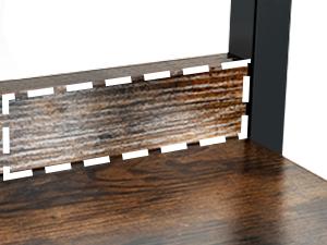 Yitahome Kitchen Microwave Bakers Stand with Wine Rack, Wine Rack Freestanding Floor, Small Storage Shelves for Liquor Bottle Glasses Power Outlet Farmhouse Coffee Bar 31/35 Inch