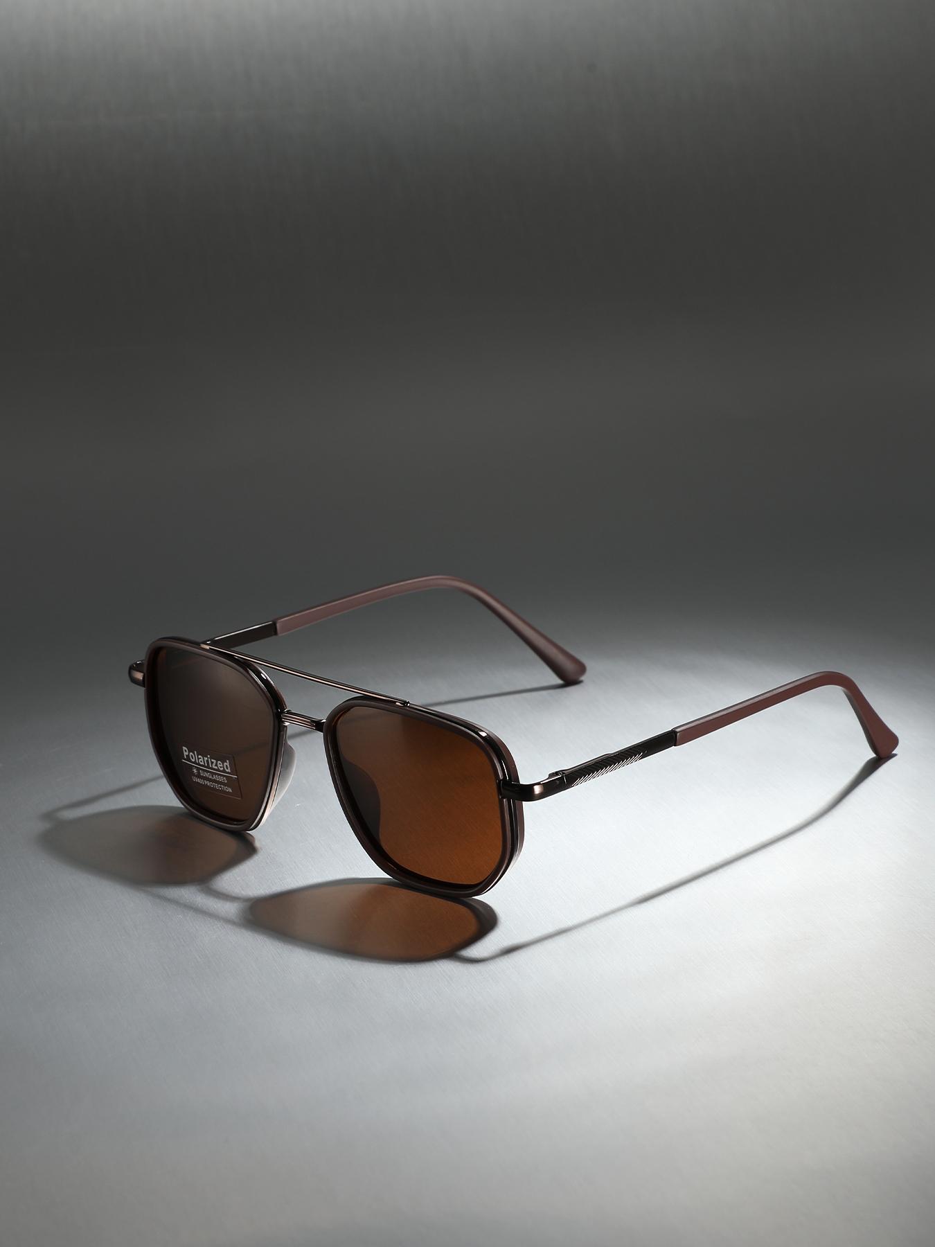 Unisex Vintage Polarized Sunglasses, High Quality Sunglasses, Trendy Casual Sunglasses for Travel Use, Fashion Accessories for Outdoor Activities