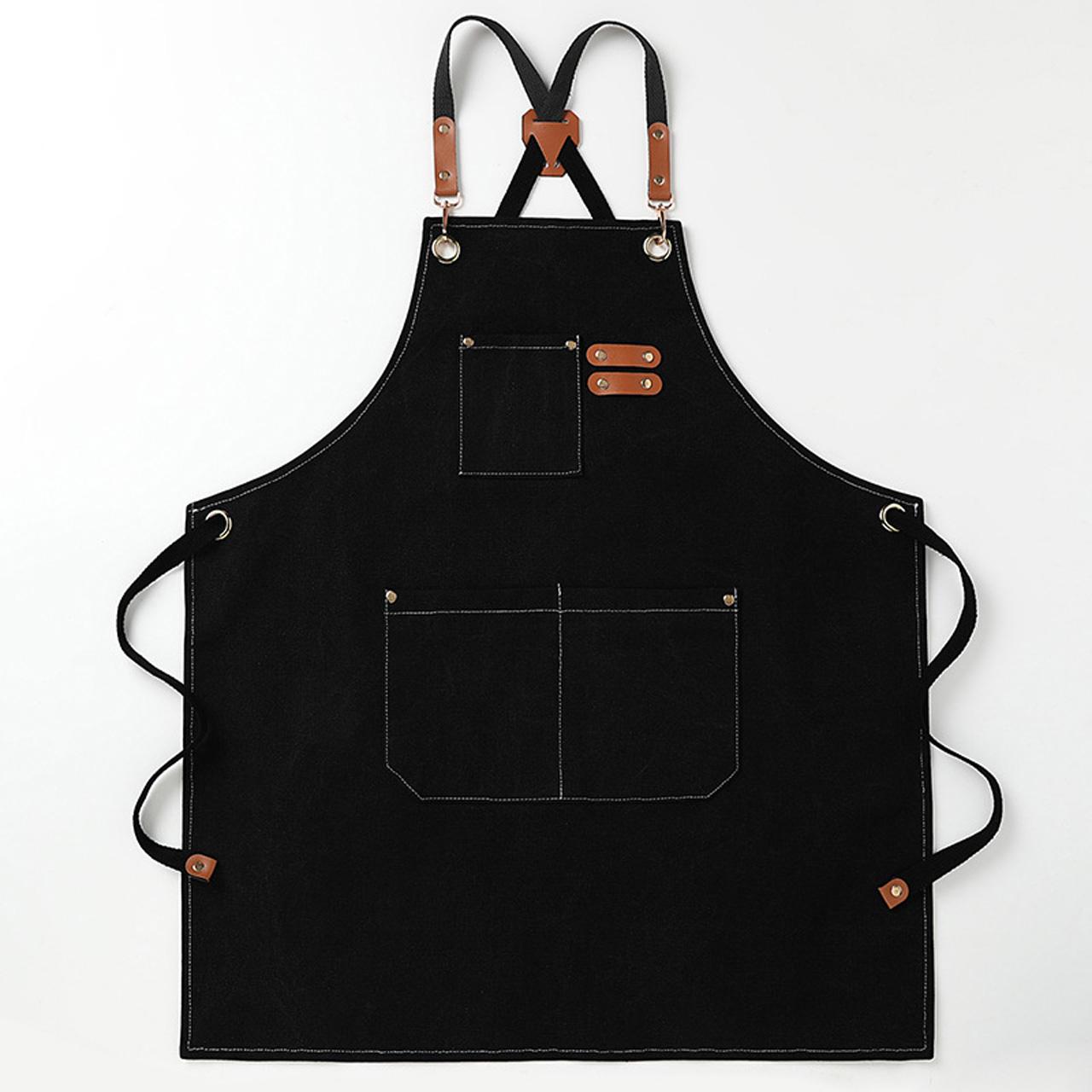 Adjustable Carpenter Apron with Multiple Pockets, Polyester Blend, Ideal for Woodworking, Gardening, Cooking, DIY Projects