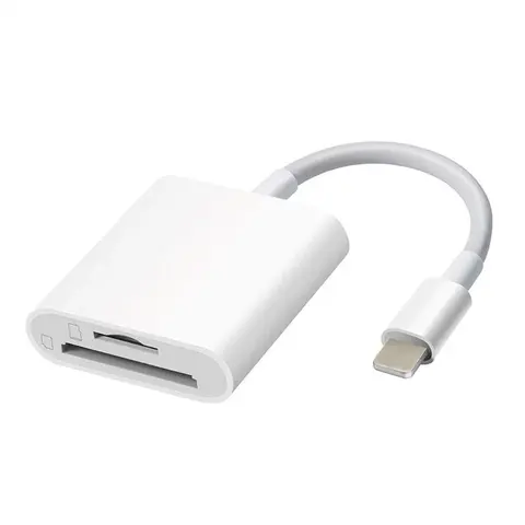 USB-C SD Card Reader, Usbc Sd Card Reader, Media Card Reader for iPhone, 3-in-1 Memory Card Reader with Dual Slots & USB Camera Adapter, USB C Interface, Compatible with iPhone 15/16/17, iPad, Mac/MacBook Pro/Air, Android Phones & Laptops
