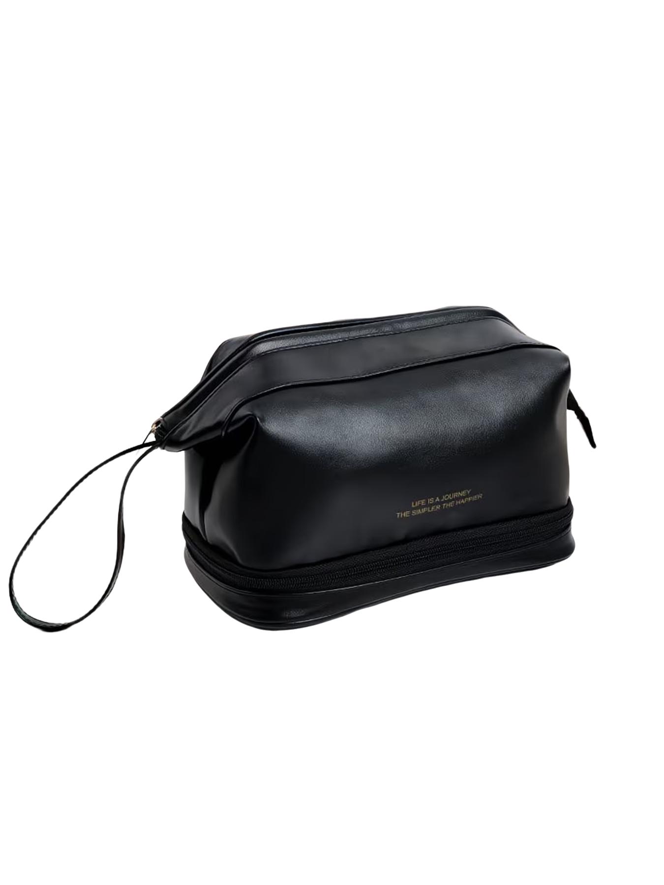 Fashion Cloud Shape Dual Layer Makeup Bag, Large Capacity Portable Travel Cosmetic Case, Ideal for Makeup Brushes, Skincare, Bathroom Essentials