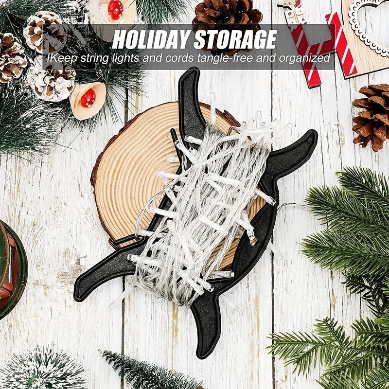 String Light Storage Holder, Large Light Strings Storage Bracket, Holiday Decorative Light Cord Coiling Organizer Clip, Home Organization and Storage Supplies