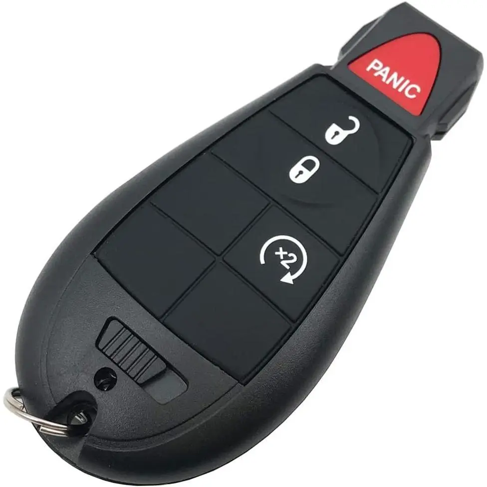 Key Fob Replacement Shell Case Compatible with 2013-2018 Dodge Ram 1500 2500 3500, Keyless Entry Remote Cover Housing for GQ4-53T, Shell Only