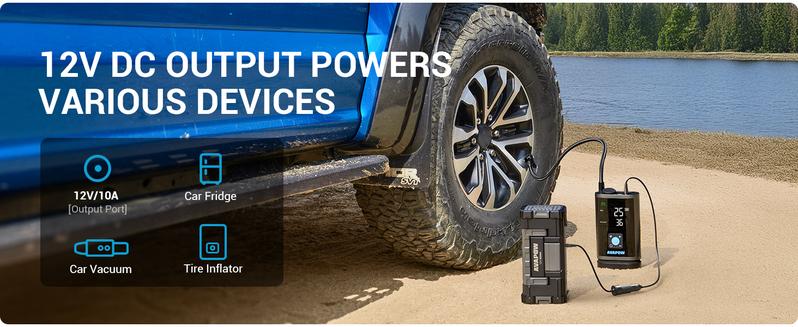 6000A Jump Starter,24000mAh Car Battery Jump Starter with LED Display,All Gas or Upto 12L Diesel,12V Jump Pack with Battery Booster with Built-in LED Light,dealsforyoudays