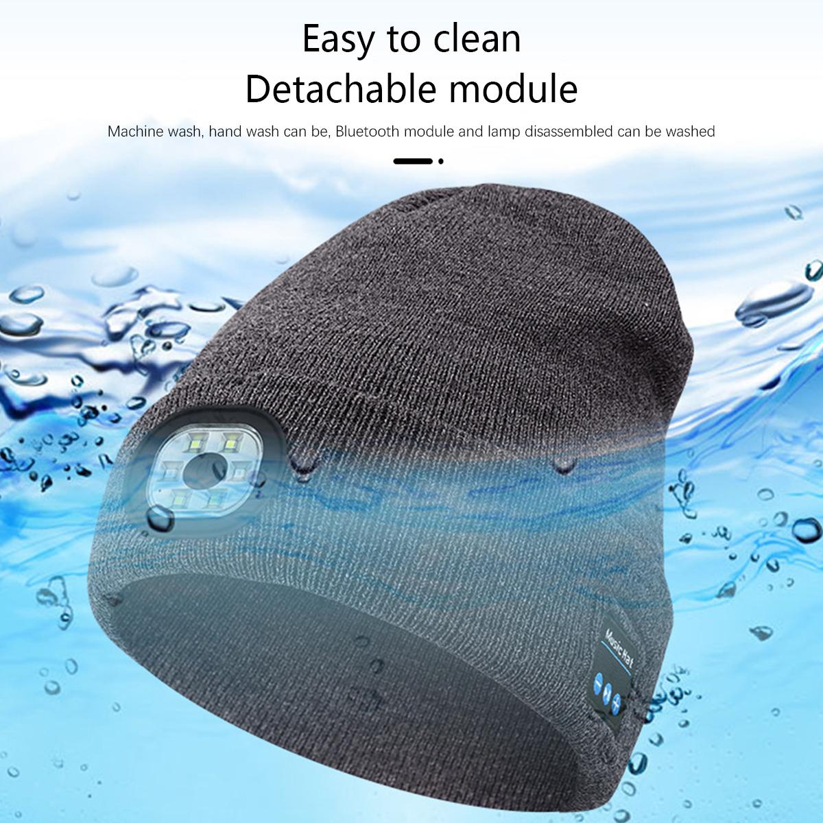 Bluetooth Beanie with LED Headlight and Removable Speaker, USB Rechargeable warm Hat LED Hat for Music and Calling, sport,outdoor,Unisex Birthday Gift Bluetooth Beanie with LED Headlight and Removable Speaker, USB Rechargeable warm Hat LED Hat for Music and Calling, sport,outdoor,Unisex Birthday Gift